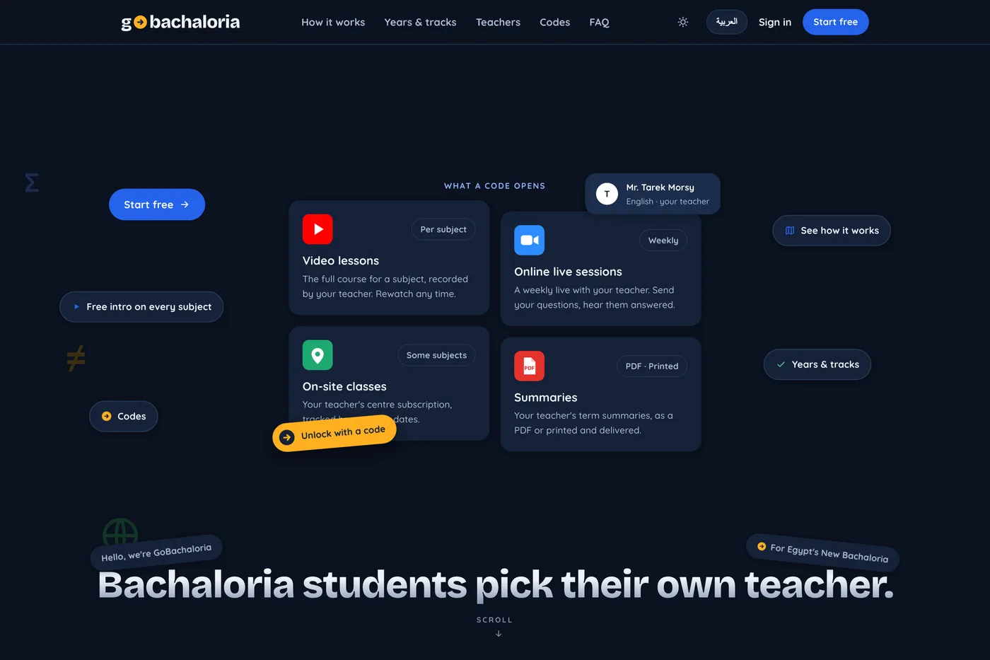 The GoBachaloria home page